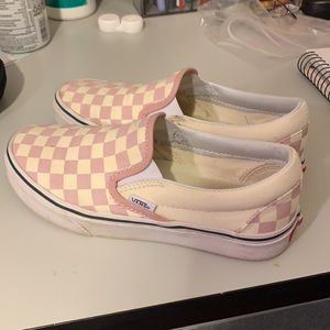Pink Checkered Vans